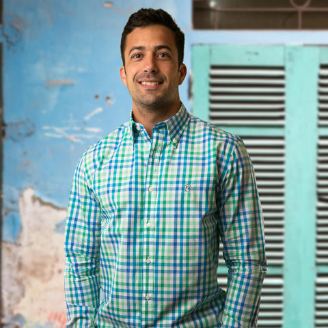 Matagorda Bay Gingham Buttondown Shirt - Pelican Coast Clothing