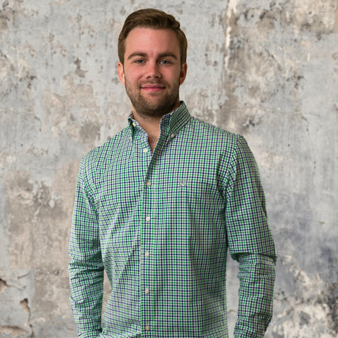 South Bay Tattersall Buttondown Shirt - Pelican Coast Clothing