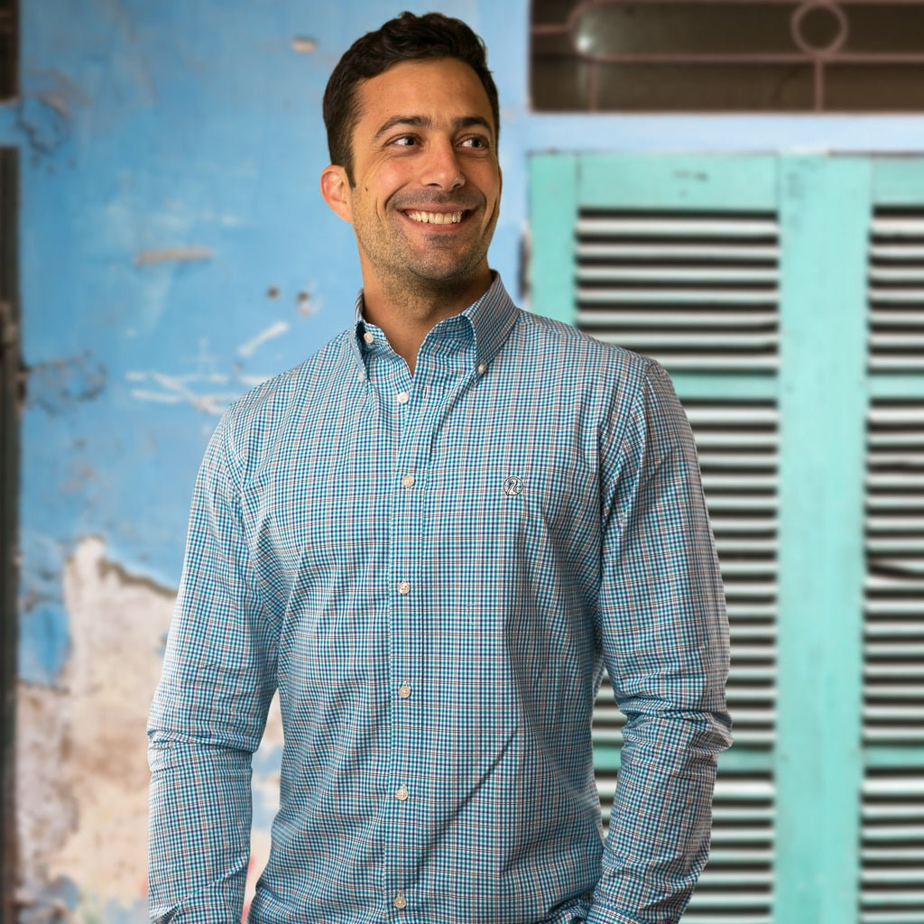 Grand Isle Summer Plaid Buttondown Shirt - Pelican Coast Clothing