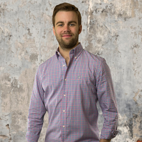 Breton Summer Plaid Buttondown Shirt - Pelican Coast Clothing