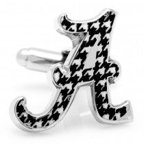 Alabama Crimson Tide Houndstooth Cufflinks - Pelican Coast Clothing