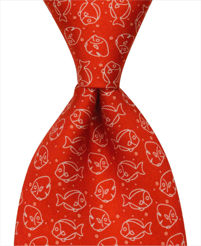 Angelfish Tie - Red - Pelican Coast Clothing