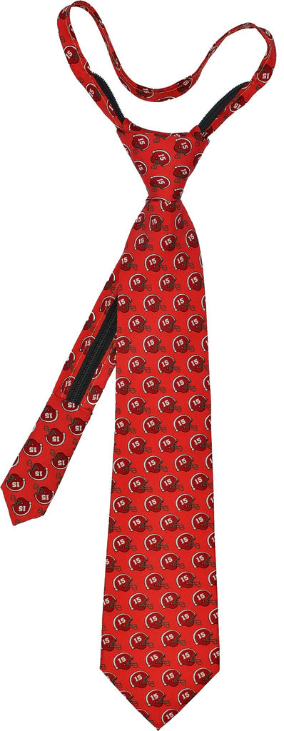 Crimson Helmet Zip Tie - Red - Pelican Coast Clothing