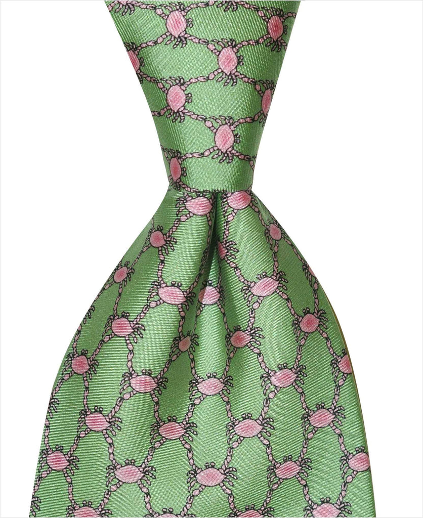 Crab Boil Tie - Green - Pelican Coast Clothing