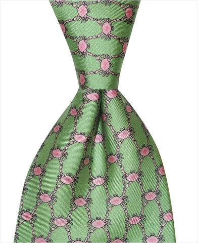 Crab Boil Tie - Green - Pelican Coast Clothing
