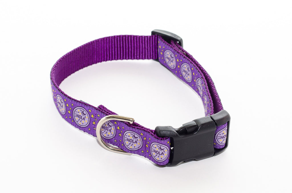 NOLA Purple Water Meter Dog Collar 21" - Pelican Coast Clothing