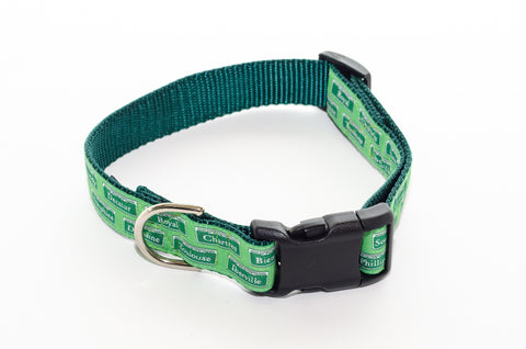 NOLA Street Signs Green Dog Collar 21" - Pelican Coast Clothing