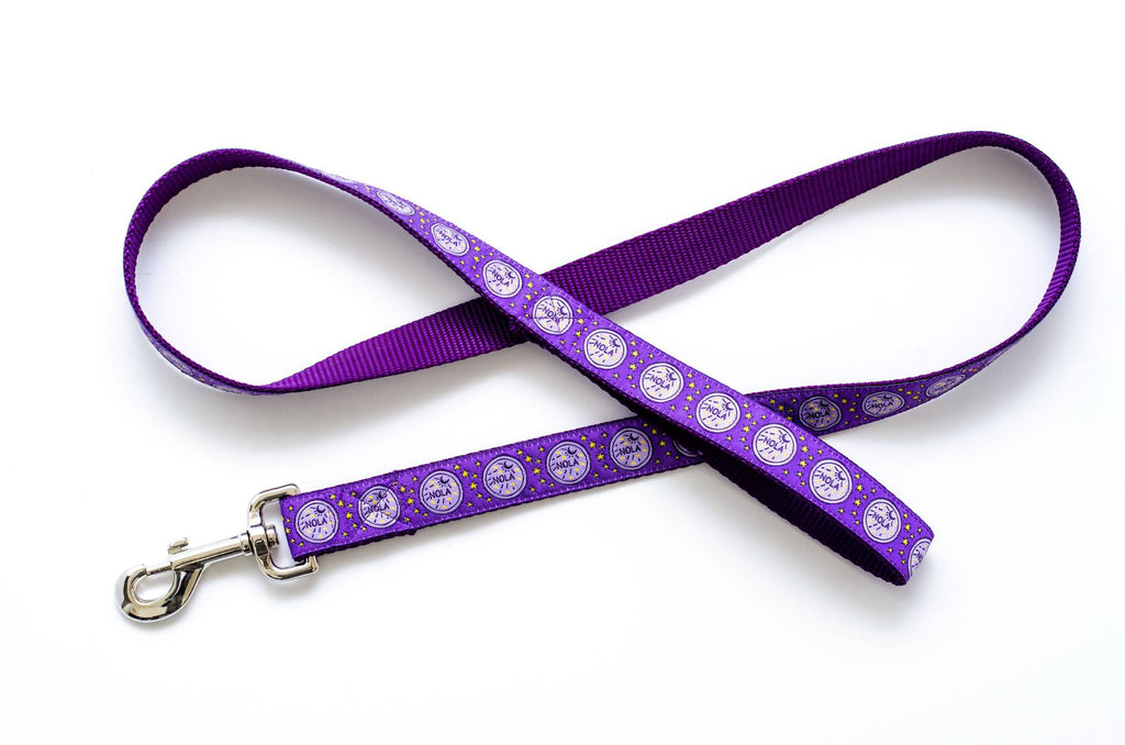 NOLA Purple Water Meter Dog Leash - Pelican Coast Clothing