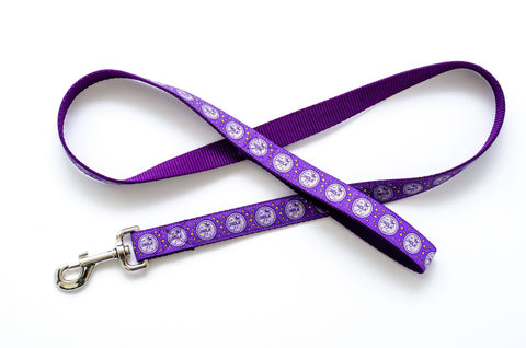 NOLA Purple Water Meter Dog Leash - Pelican Coast Clothing