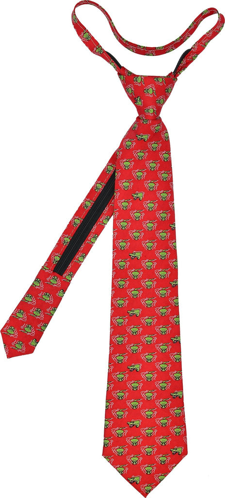 Gator Zip Tie - Red - Pelican Coast Clothing