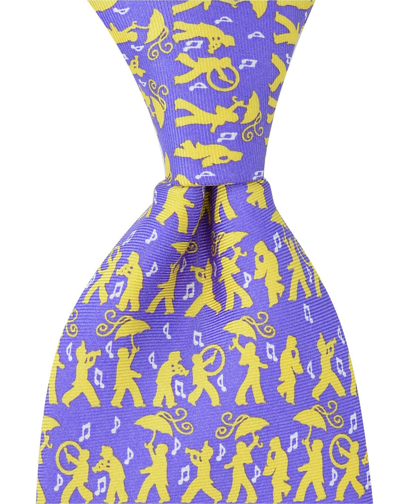 Secondline Jazz Tie - Purple - Pelican Coast Clothing