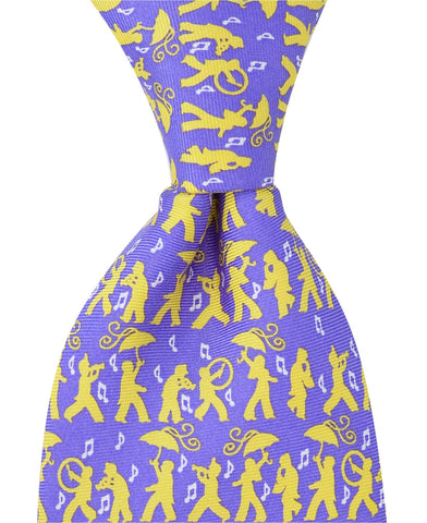 Secondline Jazz Tie - Purple - Pelican Coast Clothing