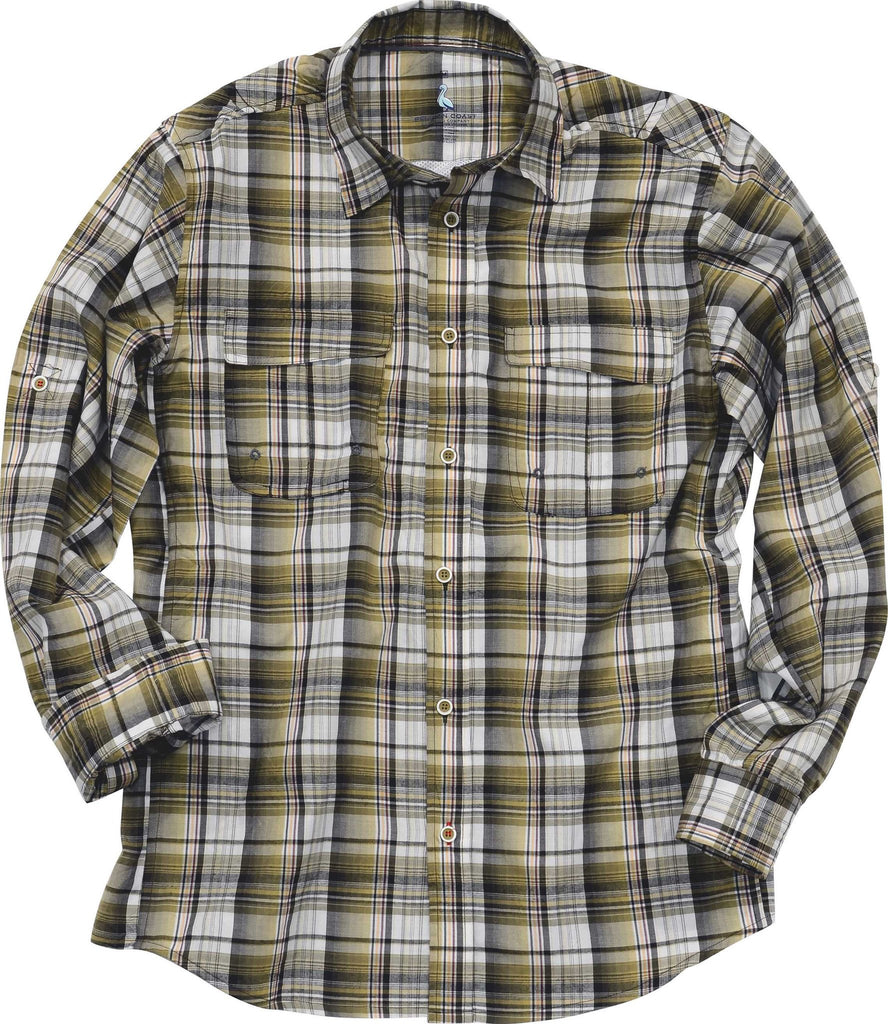 Performance Fishing Long Sleeve - Ale/Brown - Pelican Coast Clothing