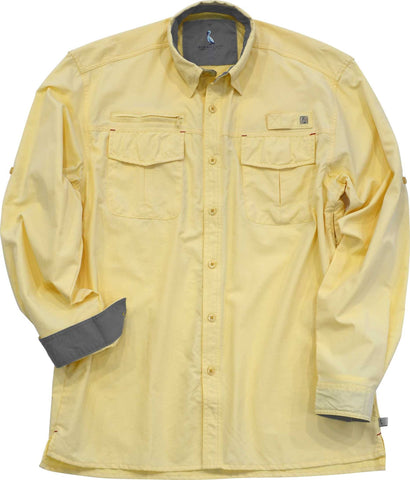 Performance Fishing Long Sleeve - Sun/Yellow - Pelican Coast Clothing