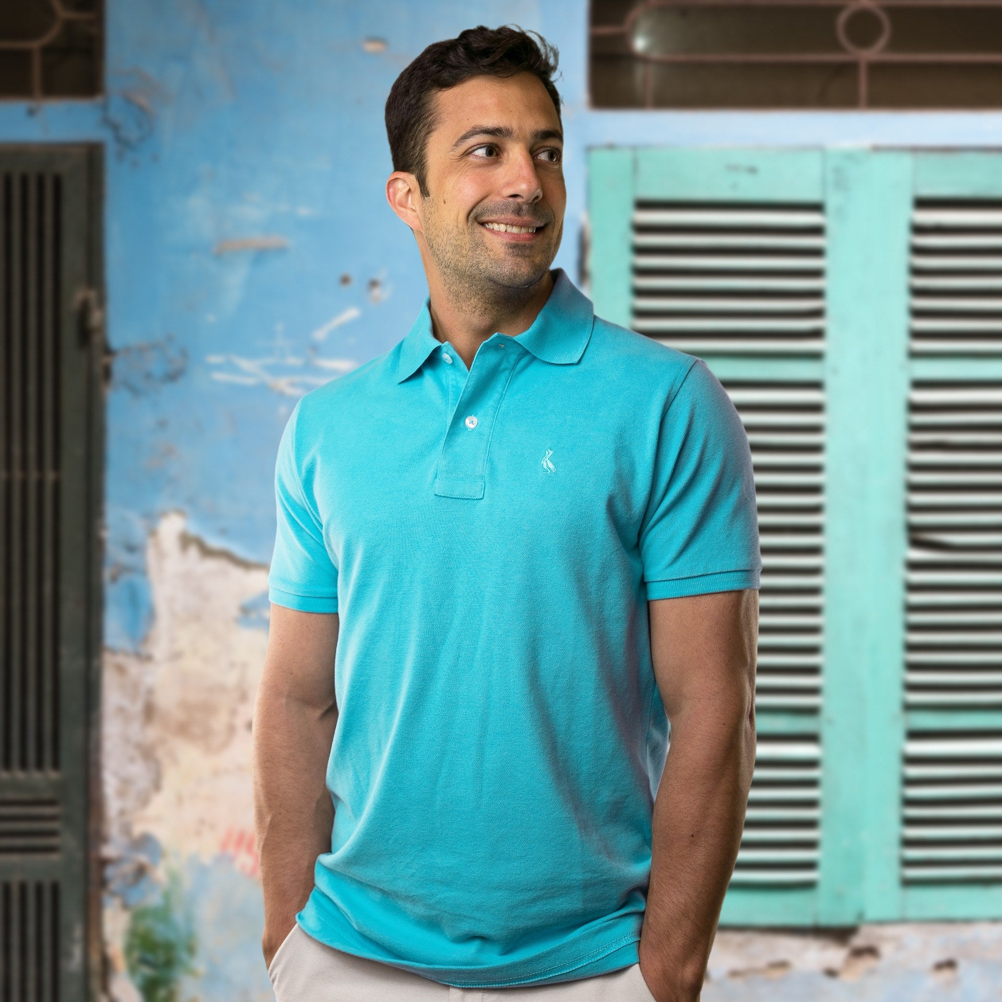 + Original Pelican Polo - Marine Blue