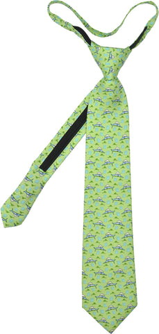Sailfish Zip Tie - Green - Pelican Coast Clothing