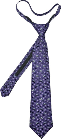 Sailfish Zip Tie - Purple - Pelican Coast Clothing