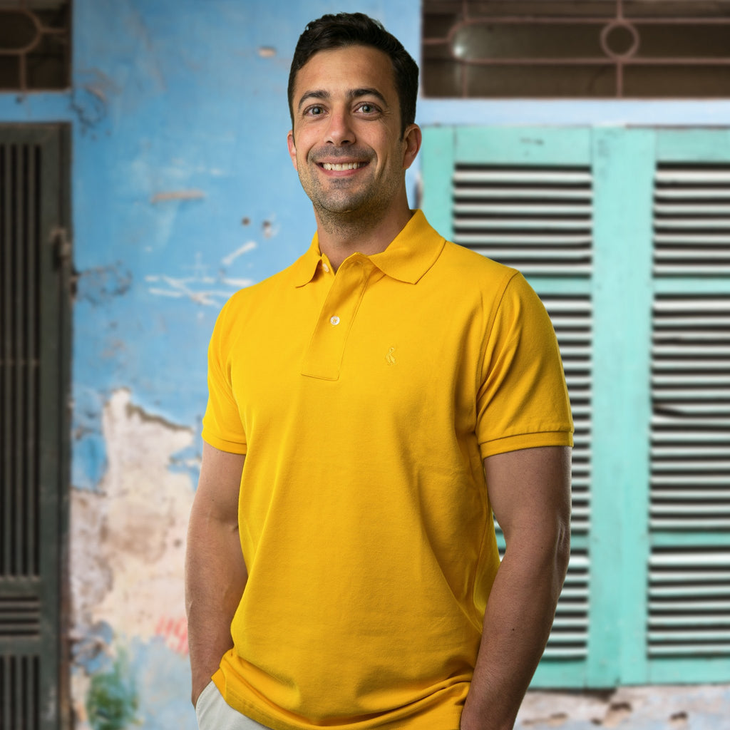 Original Pelican Polo - Mustard Yellow - Pelican Coast Clothing