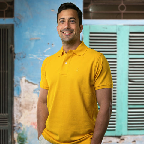 Original Pelican Polo - Mustard Yellow - Pelican Coast Clothing