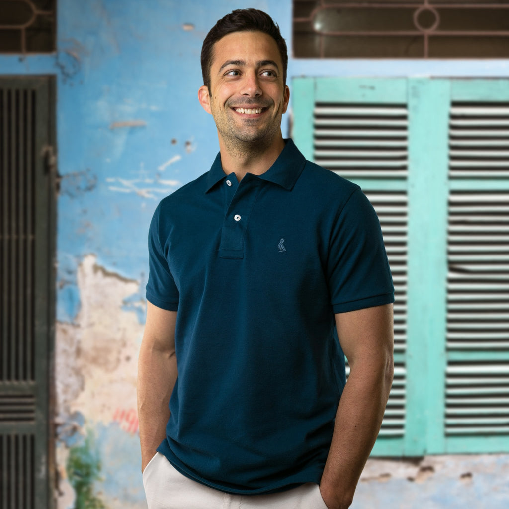 Original Pelican Polo - Navy - Pelican Coast Clothing