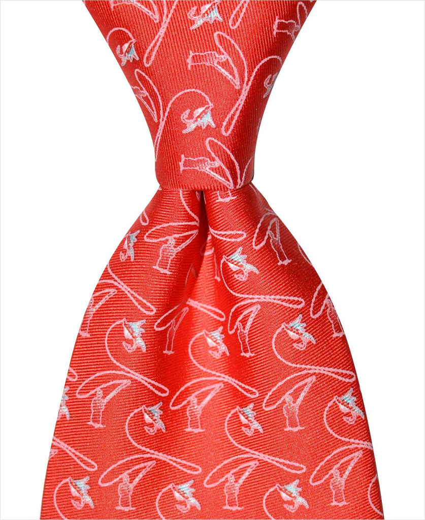 Fly Fishing Tie - Red - Pelican Coast Clothing