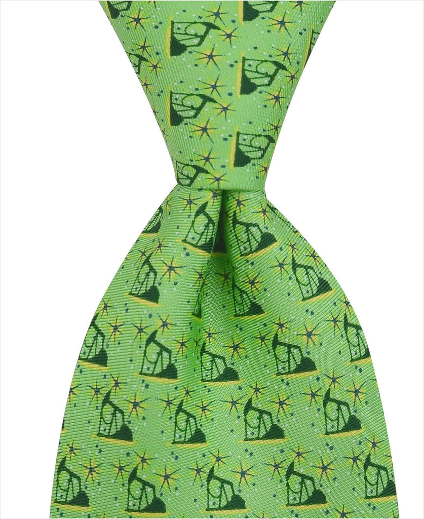 Iron Horse Oilfield Tie - Green - Pelican Coast Clothing