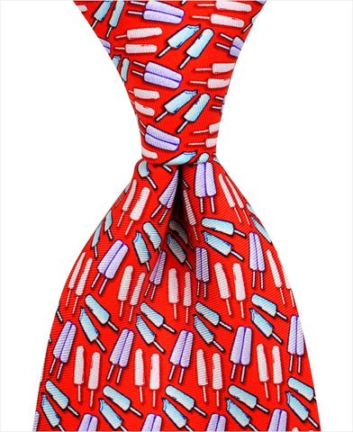 Popsicle Tie - Red - Pelican Coast Clothing