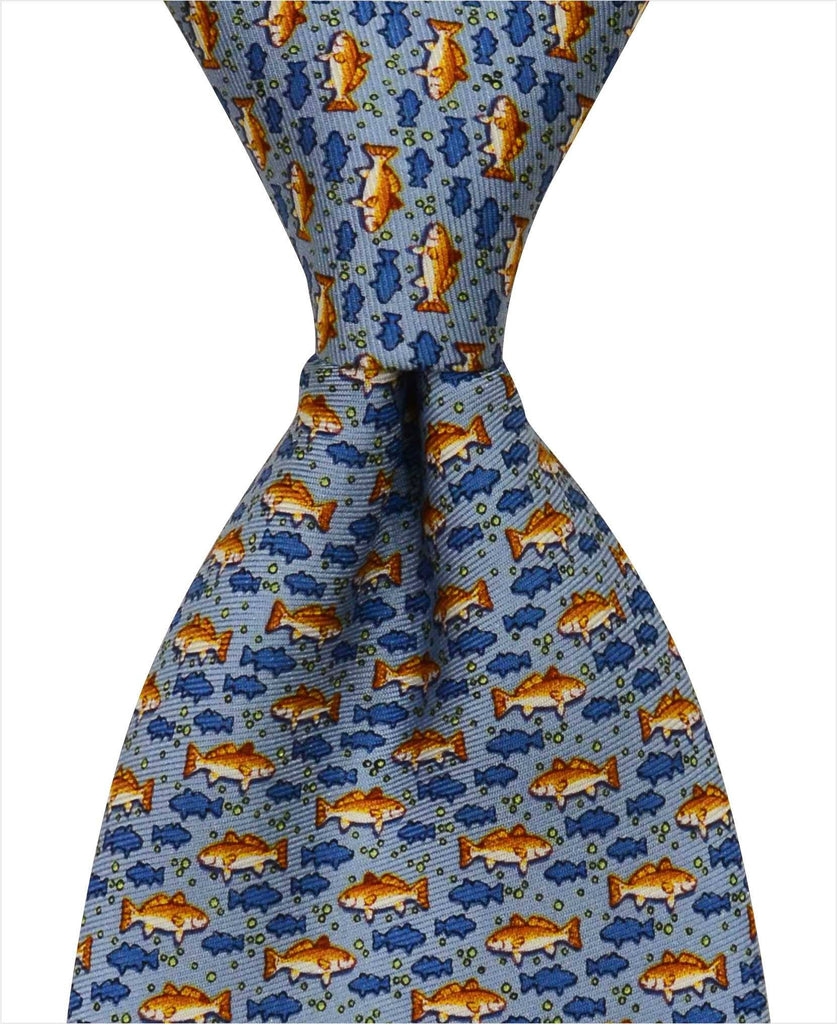 Redfish Tie - Blue - Pelican Coast Clothing