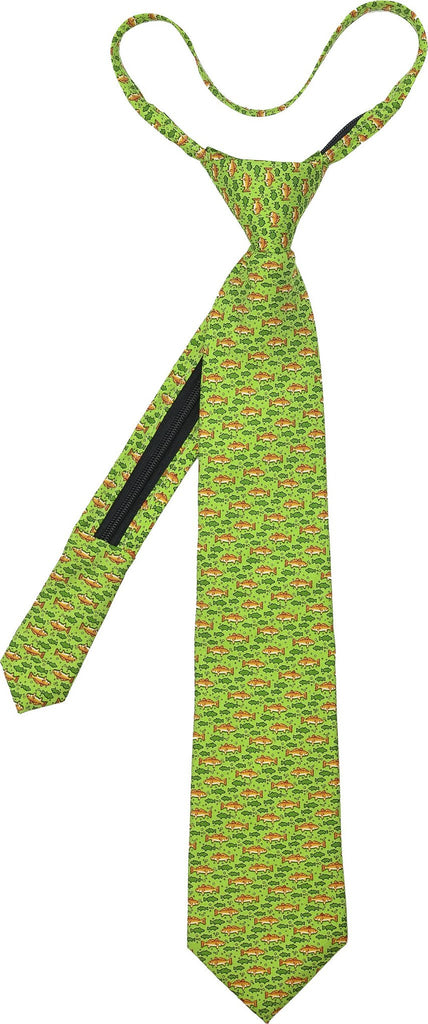 Redfish Zip Tie - Green - Pelican Coast Clothing