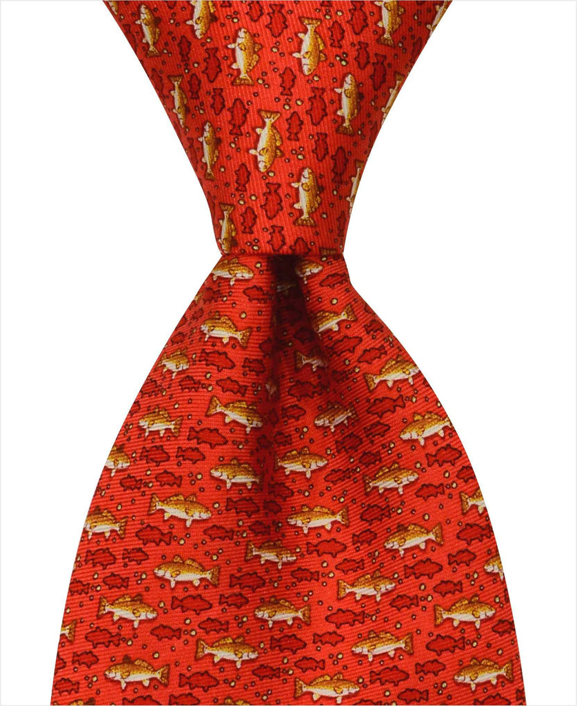 Redfish Tie - Red - Pelican Coast Clothing