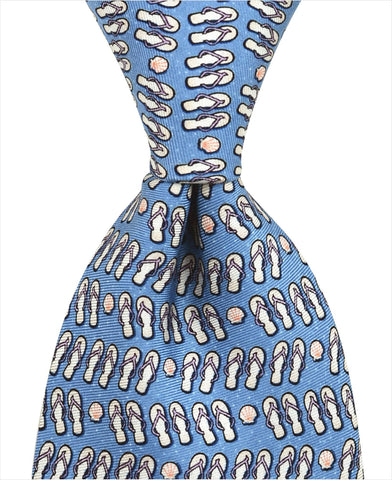 Flip Flops Tie - Blue - Pelican Coast Clothing