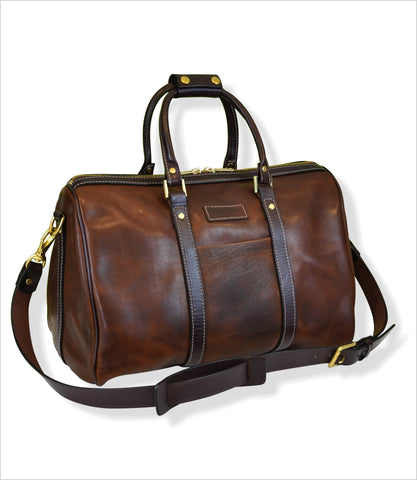 Pelican Coast Leather Americana Shoulder Duffle - Pelican Coast Clothing