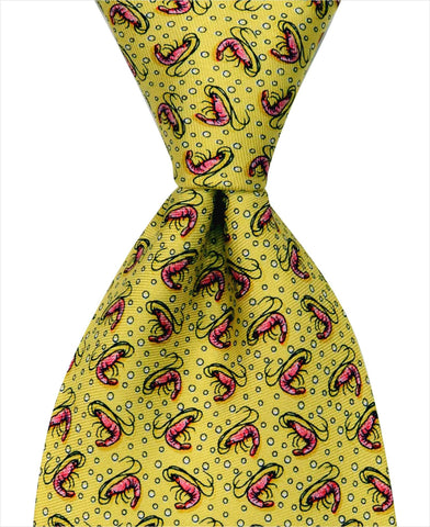 Shrimp Tie - Yellow - Pelican Coast Clothing