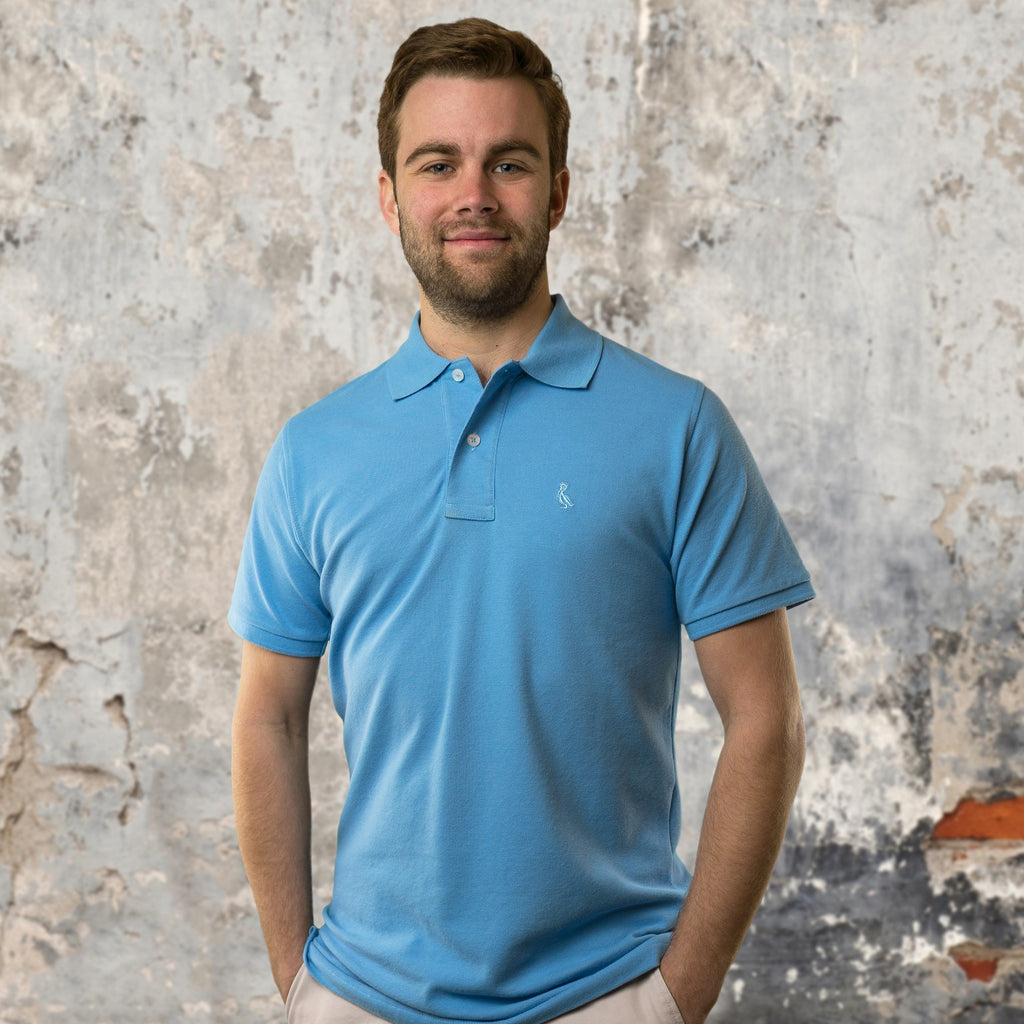 Original Pelican Polo - Sky Blue - Pelican Coast Clothing