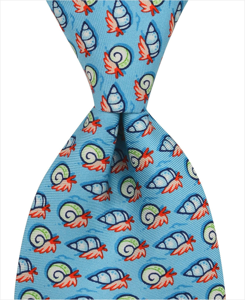 Hermit Crab Tie - Blue - Pelican Coast Clothing