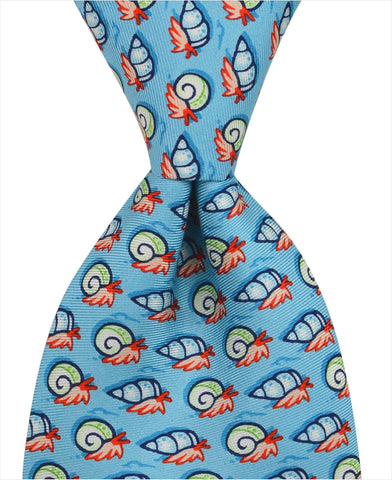 Hermit Crab Tie - Blue - Pelican Coast Clothing