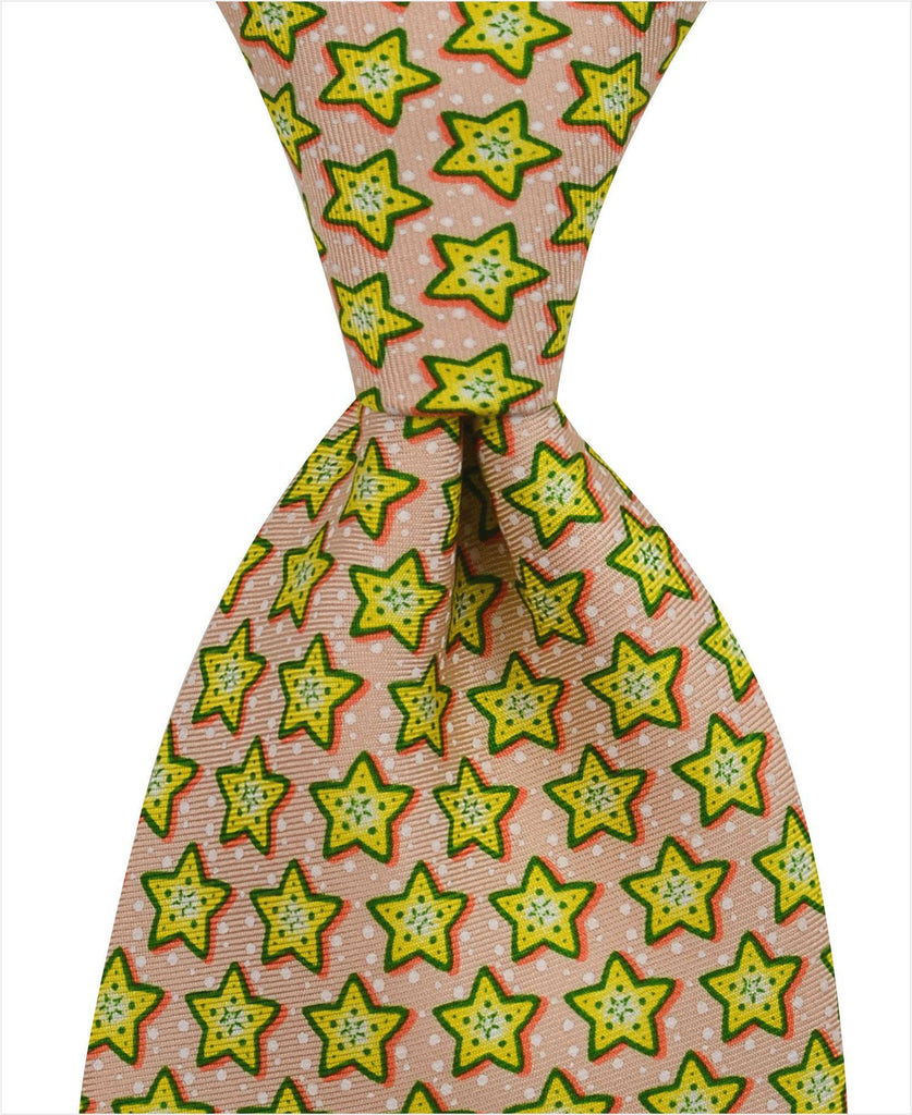 Starfish Tie - Yellow - Pelican Coast Clothing